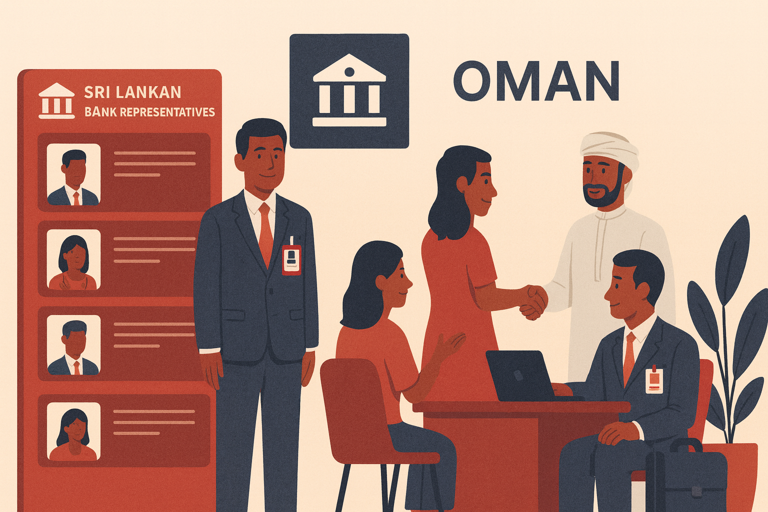 Sri Lankan Bank Representatives in Oman